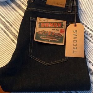Tecovas 32/34 Straight Western Jean Dark Blue ($95) BNWT